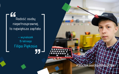 „Radość osoby niepełnosprawnej, to największa zapłata” – wynalazek 15-letniego Filipa Piękosia